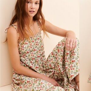 100% Cotton Floral Print Summer Dress